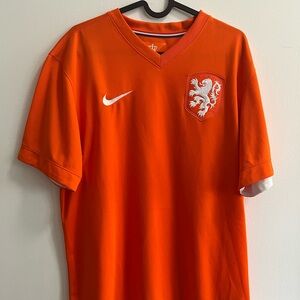 Netherlands 2014 Home Soccer Jersey Nike Size Large